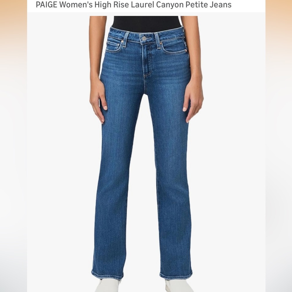 Paige High Rise Laurel Canyon Petite Jeans Sz 27